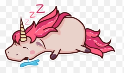 Tambler Pink Zzz Unicorn Sleep Kawaii Mood - Unicorn Sleeping Png Emoji,Where Is The Zzz Emoji