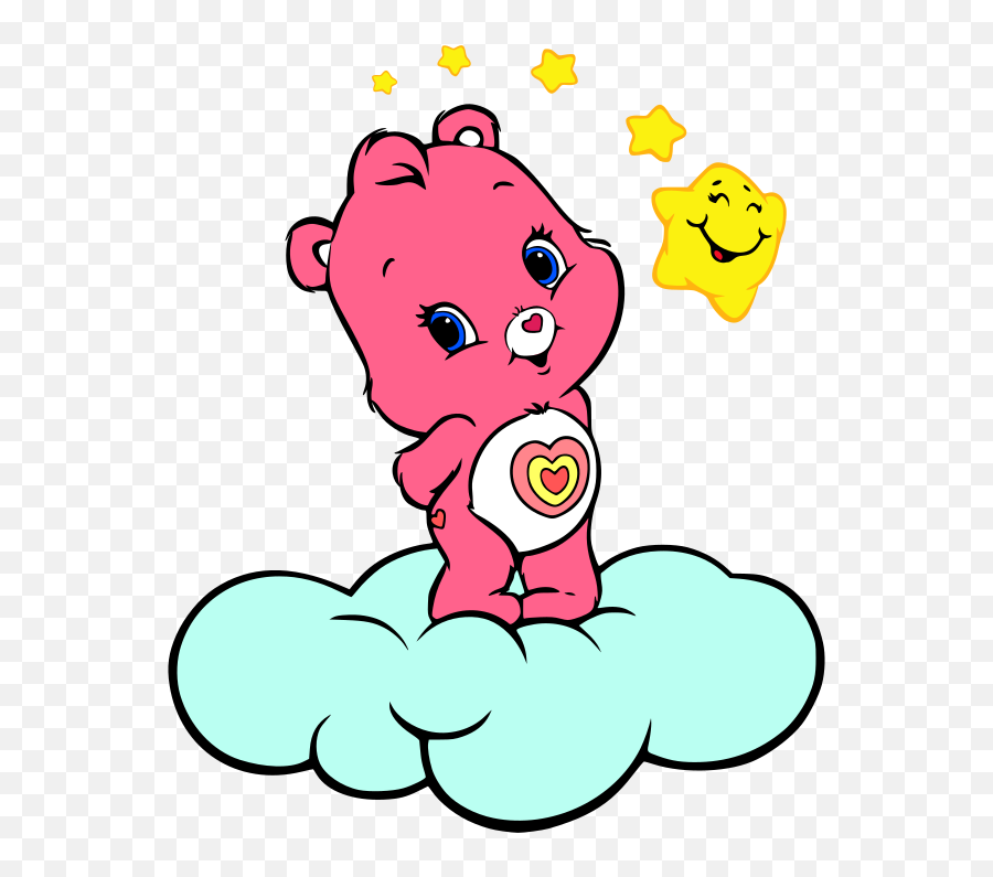 Care Bear On The Cloud Clipart Free Svg - Dot Emoji,Life Preserver Emoji