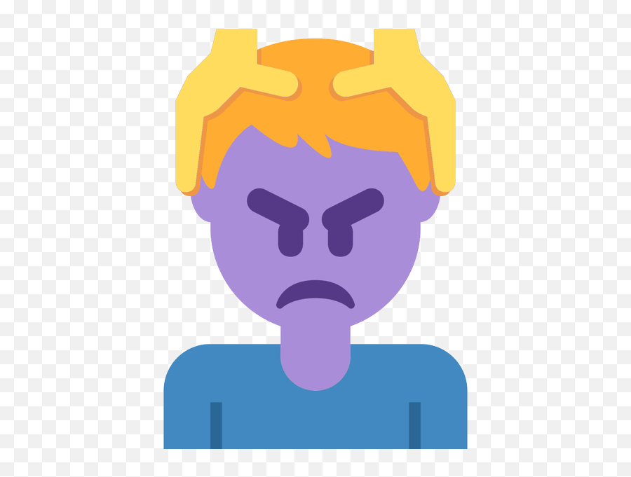 Emoji Face Mashup Bot On Twitter U200d Man Getting - For Adult,Angry Emoji Keyboard
