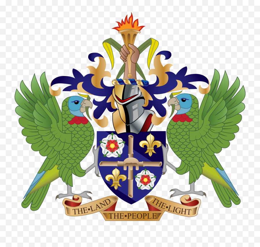 National Symbols Of Saint Lucia - Government Of Saint Lucia Emoji,Trinidad Flag Emoji