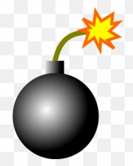 Explosion Clipart Bombing - Cartoon Transparent Background Emoji