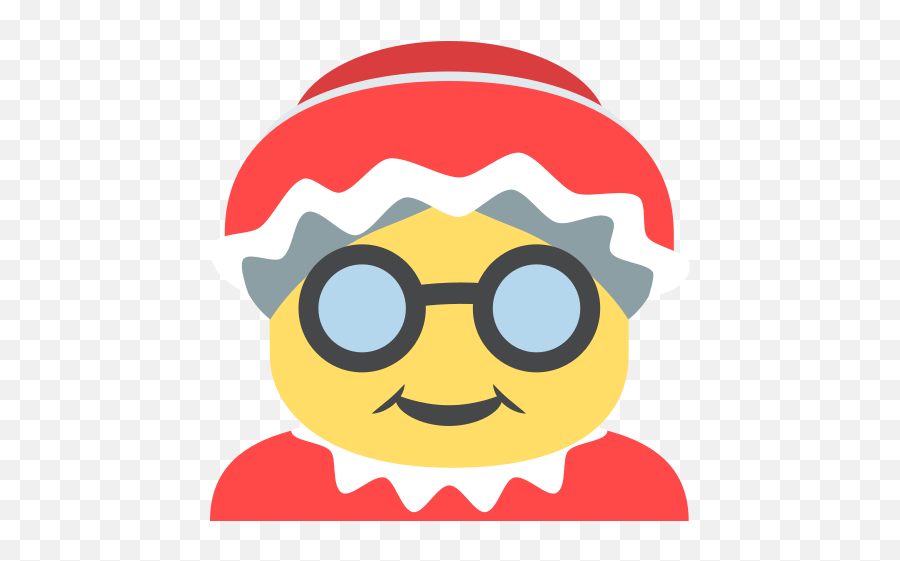 Mother Christmas Emoji Emoticon Vector Icon - Svg Christmas Emoji,Christmas Emojis