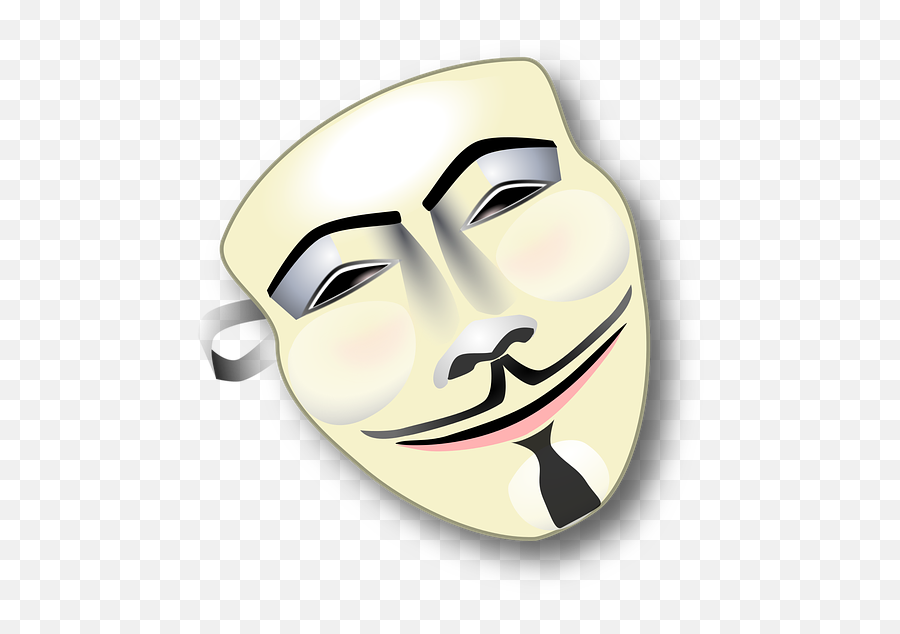 Anonymous Mask Privacy Guy - Anonymous Smile Logo Emoji,Guy Fawkes Emoji