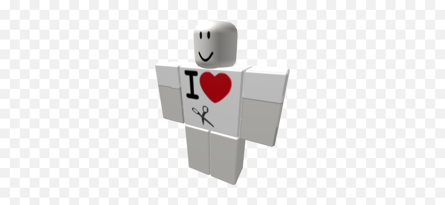 I Heart Scissors Tee - Roblox Clever Cover Shirt Emoji,Scissors Emoticon