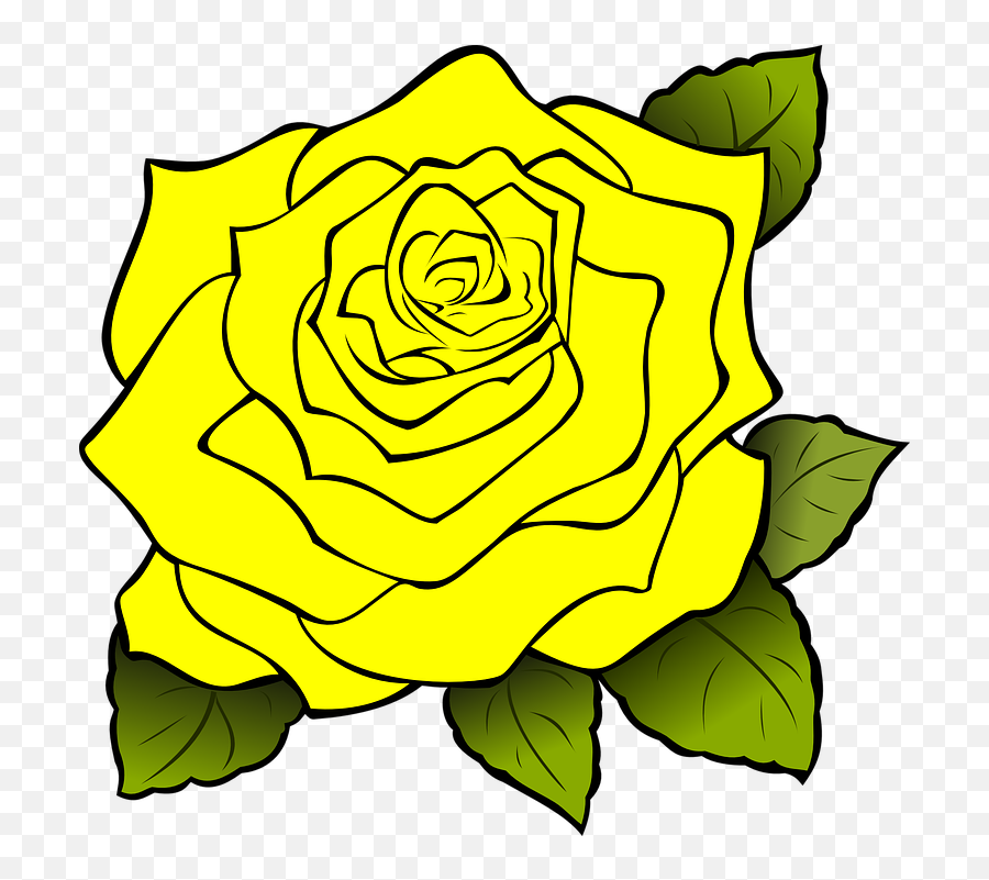Rose Yellow Drawing - Yellow Rose Of Texas Clipart Emoji,Dead Rose Emoji