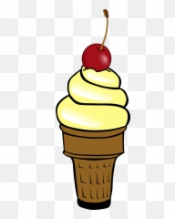 Words Clipart Ice Cream - Small Emoji