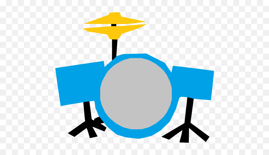Drum Set Refixed - Blue Drum Set Clipart Emoji,Drum Set Emoji