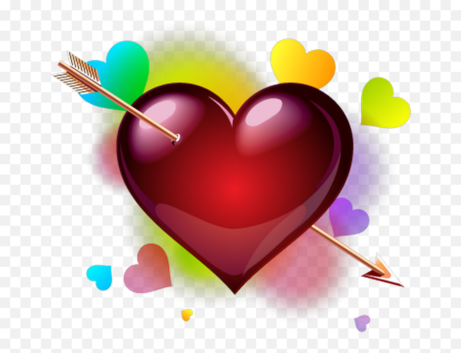 Emoji Heart Beat Clip Art - Coeur Fleche,Heart With Arrow Emoji