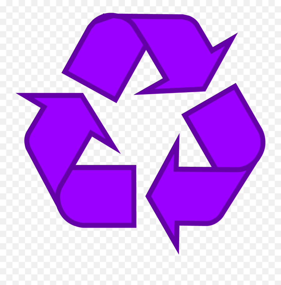 Recycling Symbol - Recycling Symbol Transparent Background Emoji,What Do The Purple Emoji Symbols Mean