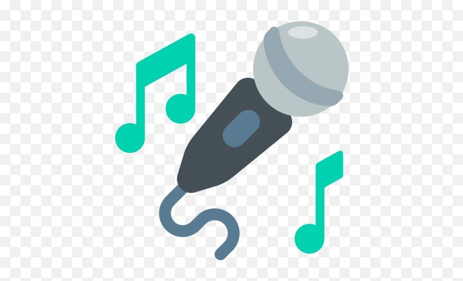 Microphone Emoji - Microfono Emoticono,Microphone Emoji