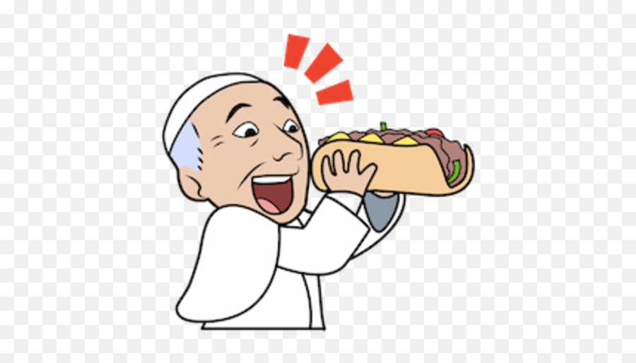 Omg Pope Gets His Own Emojis For First Us Visit Emoji - Emoji Jesus,Hotdog Emoji