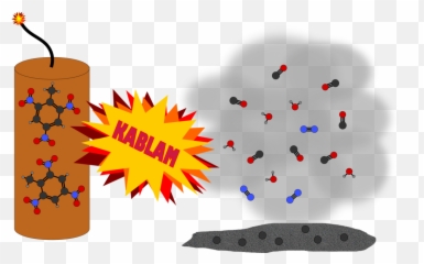 Explosion Clipart Dynomite Explosion - Decomposition Reaction Clipart Emoji,Dynamite Emoji