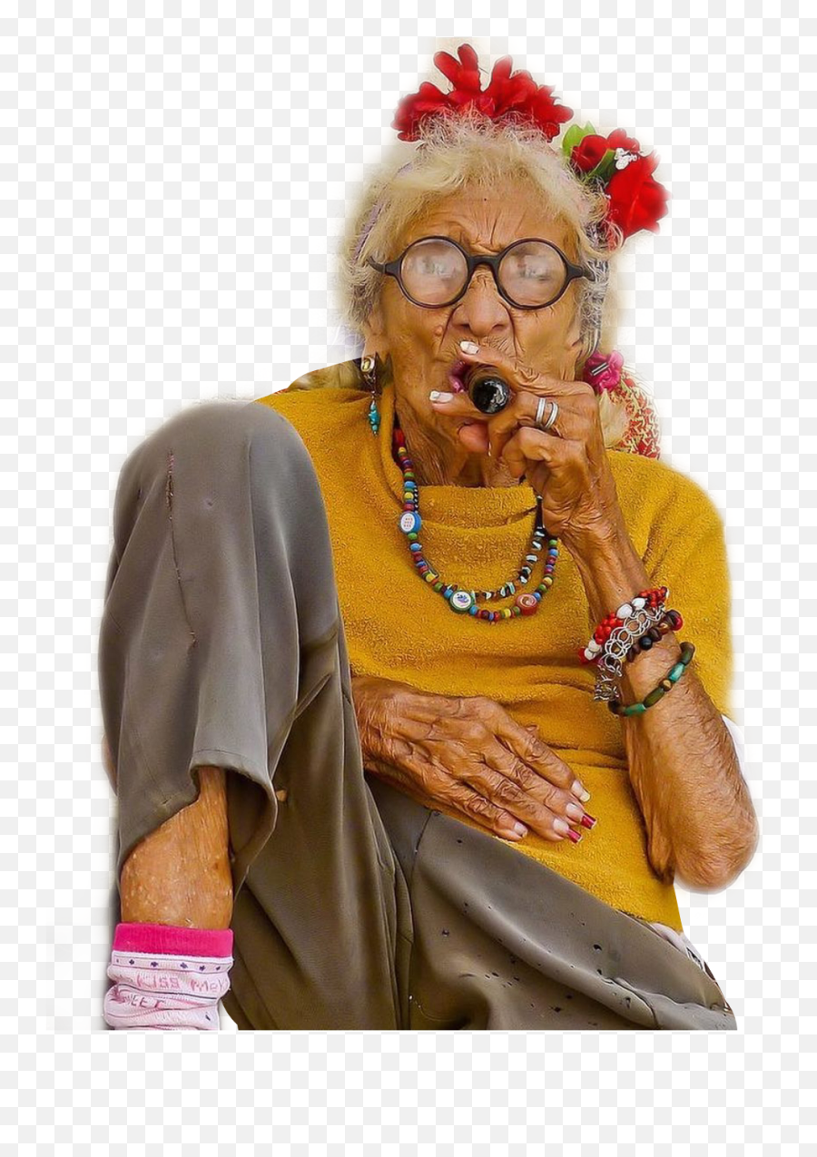 Cuban Lady - Senior Citizen Emoji,Cuban Emoji