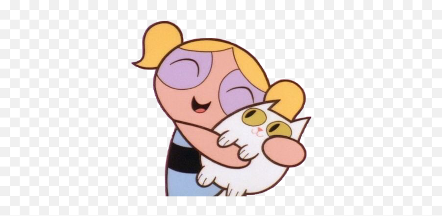 Puff Girl Girlpower Power Powerpuffgirls Freetoedit - Powerpuff Girls Bubbles Hugging A Dog Emoji,Puff Emoji