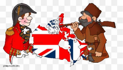 Canadian History Clipart - British And French Canada Emoji
