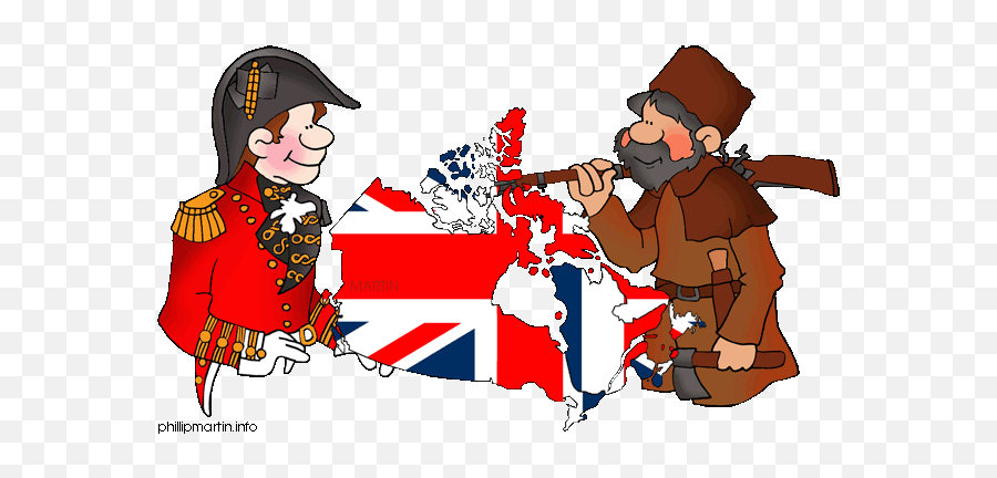 Canadian History Clipart - British And French Canada Emoji,Quebec Flag Emoji