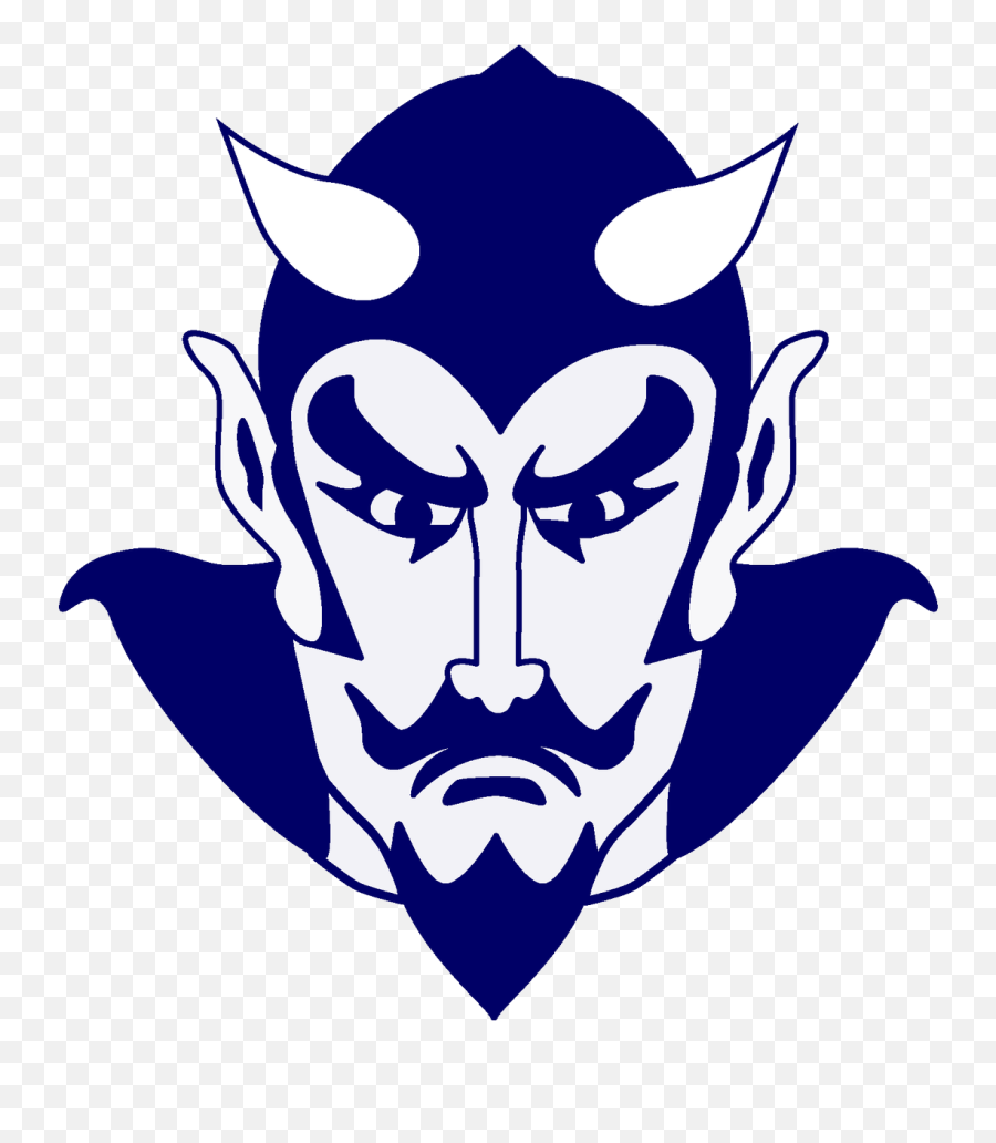 Transparent Blue Devil Clipart - Pahokee Blue Devils Logo Emoji,Blue Devil Emoji