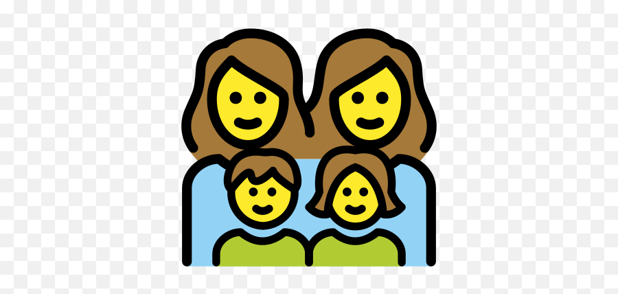 Woman Woman Girl Boy Emoji - Family,Girl Emoji