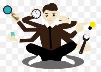 Busy Man Clipart - Practice What You Learn Emoji