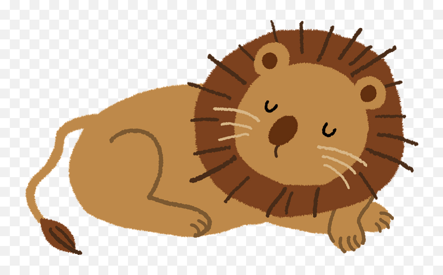 Lion Is Sleeping Clipart Free Download Transparent Png - Transparent Lion Sleeping Clipart Emoji,Groundhog Emoji