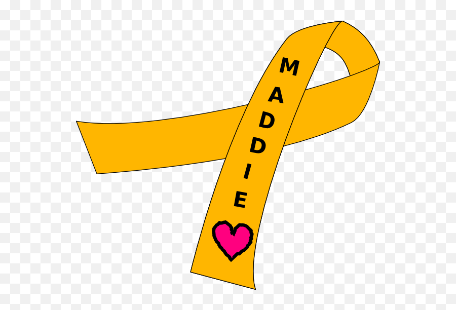 Childrens Cancer Ribbons Clipart - Full Size Clipart Horizontal Emoji,Yellow Ribbon Emoji