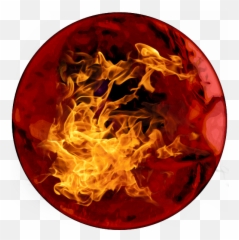 Fire Circle Red Círculo Fuego Pin Png - Emoji