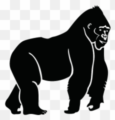 136 Ape Free Clipart - Gorilla Clipart Black Emoji,Ape Emoji