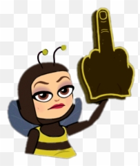 Finger Clipart Okay Finger Okay Transparent Free For - Bee With Middle Finger Emoji,Okay Emoji
