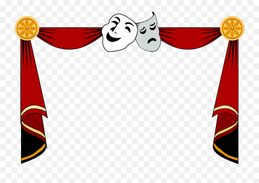 Musical Theatre Drama Masks Clipart - Theatre Clip Art Emoji,Drama Mask Emoji