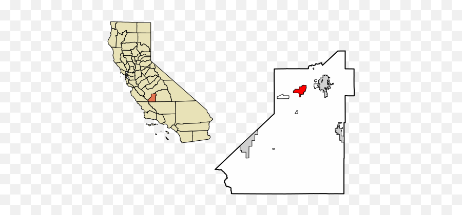 Kings County California - Coordinates Of Hanford California Emoji,California State Emoji