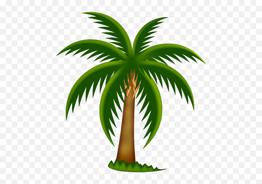 Free Palm Tree Cartoon Png Download Free Clip Art Free - Date Palm Tree Clipart Emoji,Palm Tree Emoji