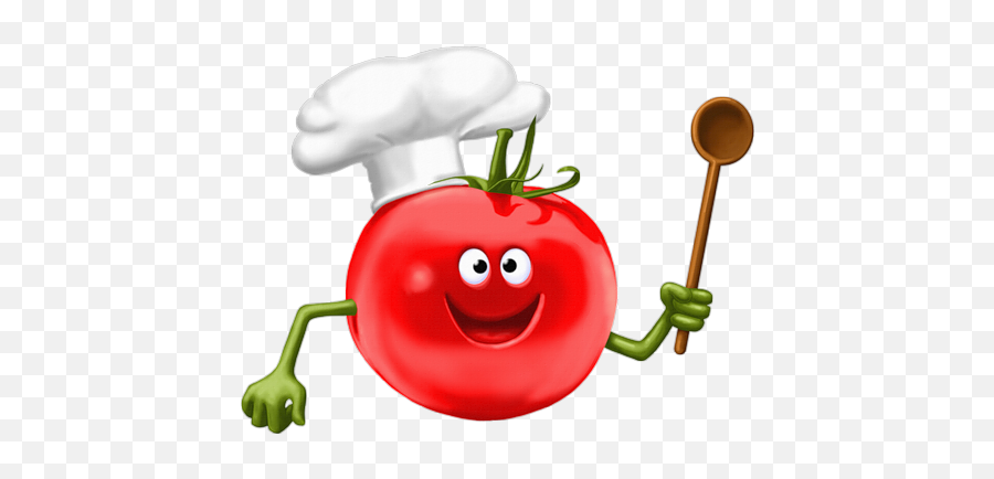 Food Clips - Cartoon Vegetable Chef Png Emoji,Emoticon Comiendo