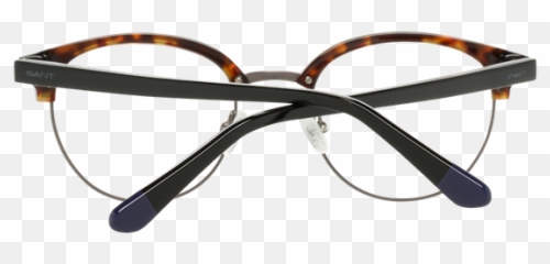 Men Brown Reading Glasses Eyewear Frame - Transparent Material Emoji