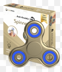 Anti Anxiety Gold Fidget Spinner Reliefing Stress Toy for Adults and Kids - Emoji