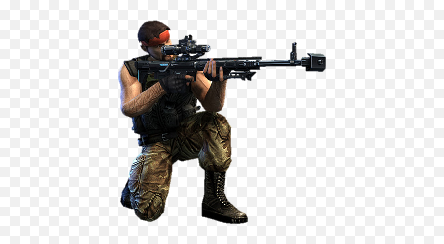 Guerilla Sniper Rifle Man Gun Freetoedit - Sniper Rifle Emoji,Sniper Emoji