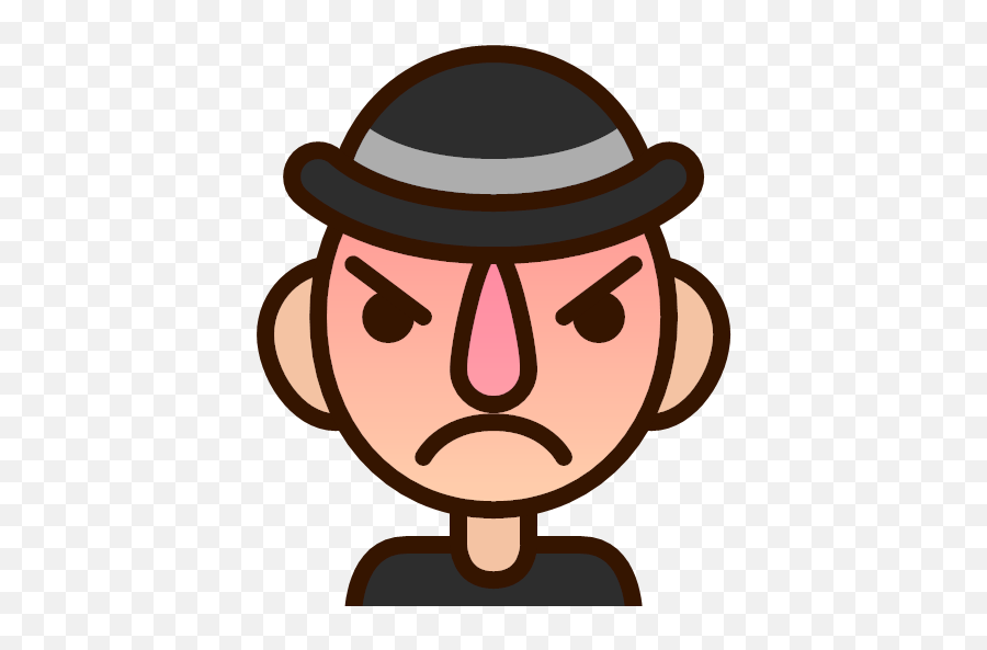 Displeased Emoji Emoticon Fury Man Smiley Icon,Smily Emoji