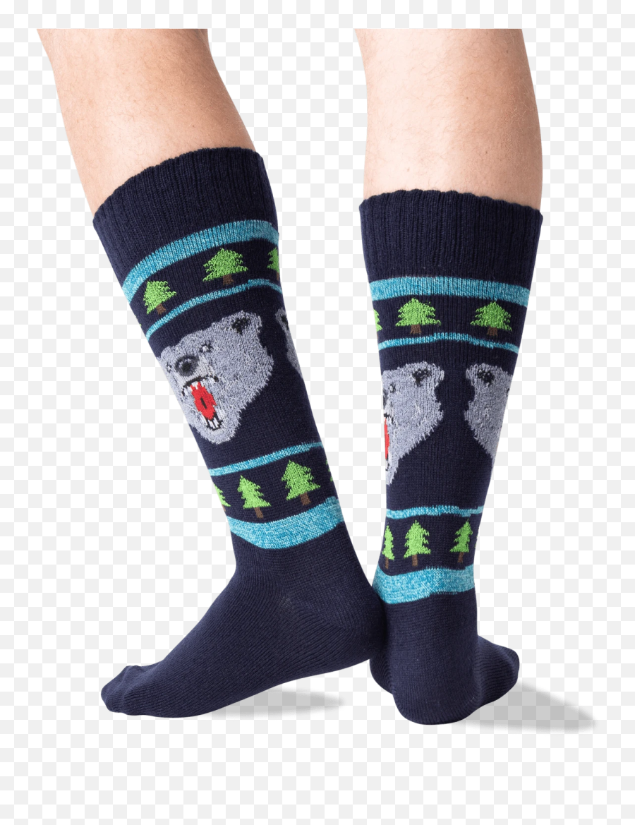 Mens Bear Crew Socks - Hockey Sock Emoji,Man Chicken Leg Emoji