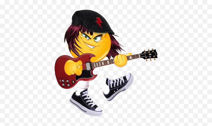 Video - Andyemoji Cartoon,Electric Guitar Emoji