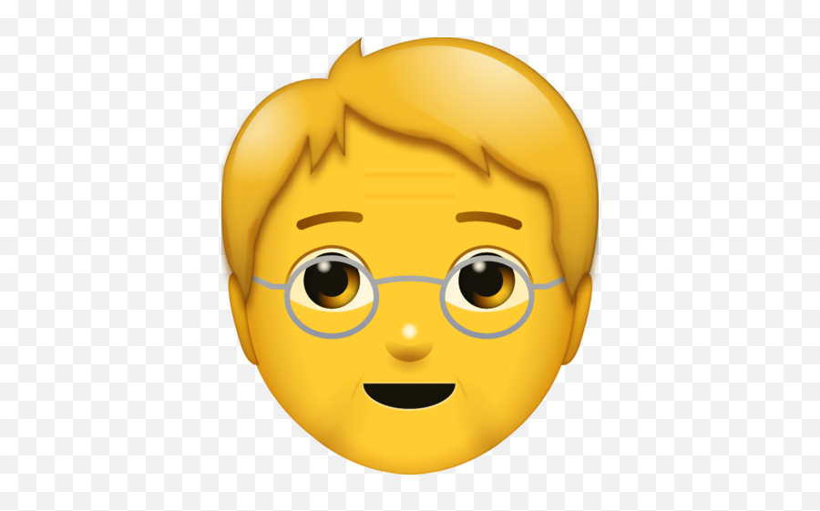 Old Man Emoji - Emoji Old Man Png,Alert Emoji