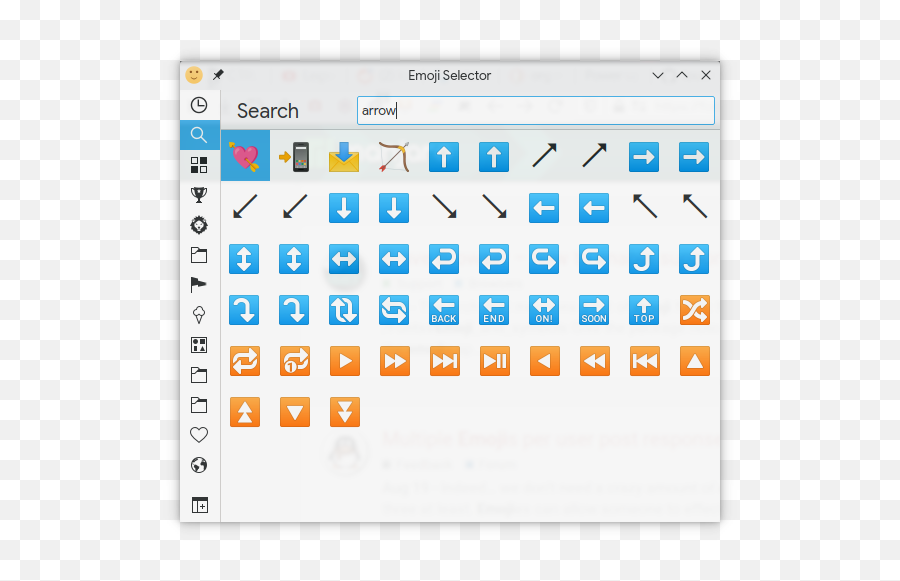 Fontconfig - Selectively Choosing Font For Arrow Symbols Dot Emoji,Emoji Symbols