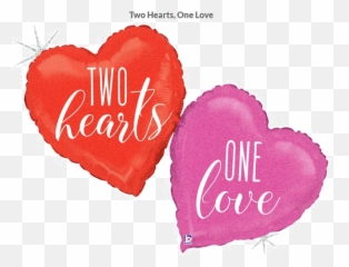 Betallic Foil Shape 41 Two Hearts One Love - Emoji