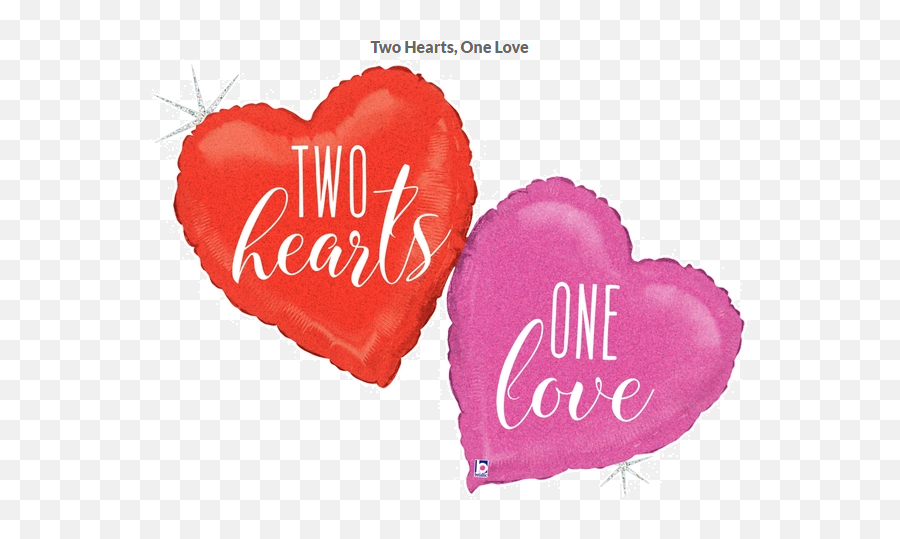 Betallic Foil Shape 41 Two Hearts One Love - Two Hearts One Love Emoji,Two Hearts Emoji