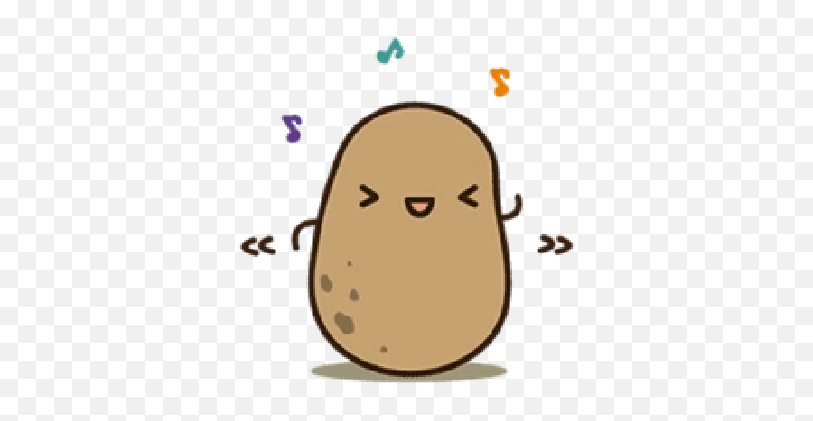 Kawaii Potato 2 Whatsapp Stickers - Stickers Cloud Kawaii Cute Potato Emoji,Potato Emoji
