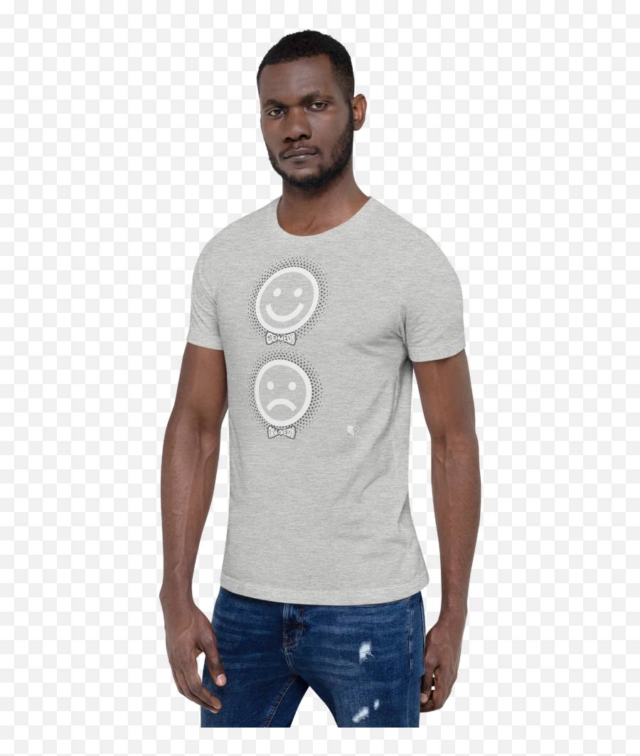 Comedy Drama Emoji Short Sleeve Unisex T - Shirt,Drama Emoji