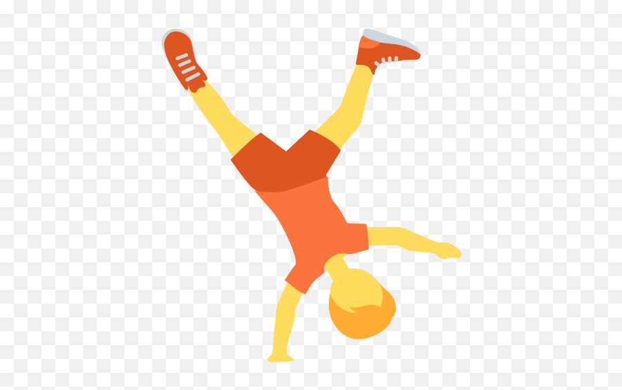 Person Cartwheeling Emoji - Woman Cartwheel Emoji Transparent,Windmill ...