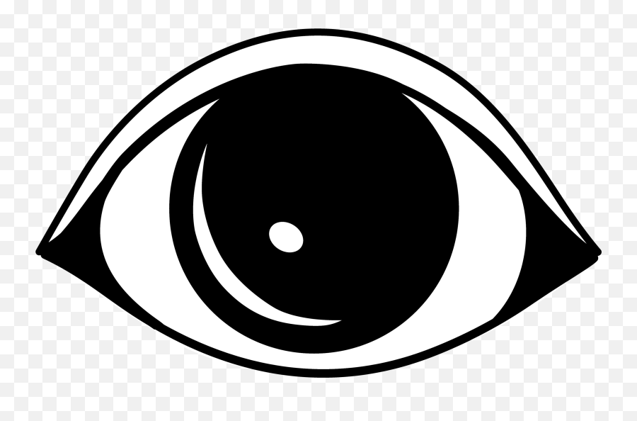Free Eye Clipart Transparent Download - Eye Cartoon Black And White Emoji,Single Eye Emoji