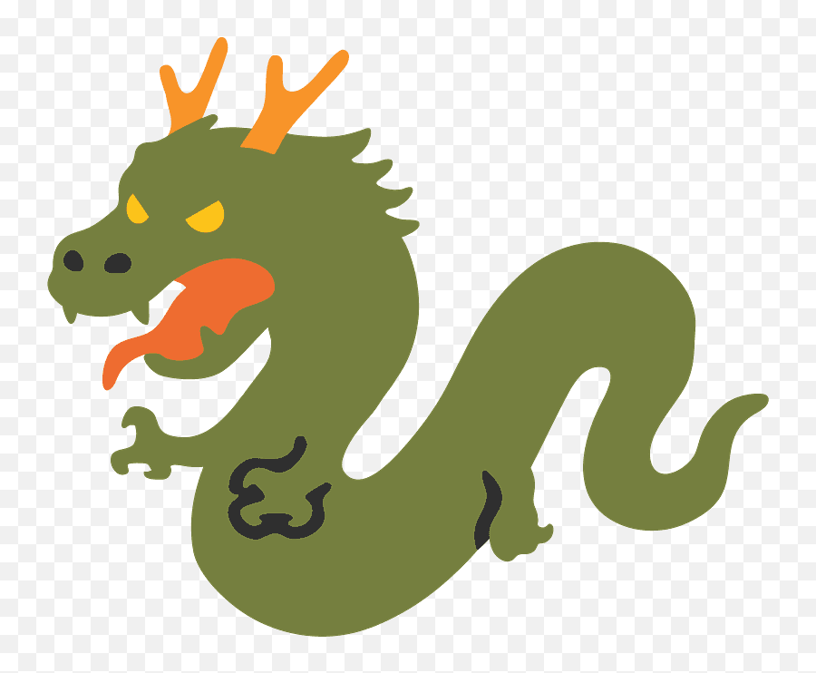 Dragon Emoji Clipart - Drachen Emoji,Fairy Tail Emoji