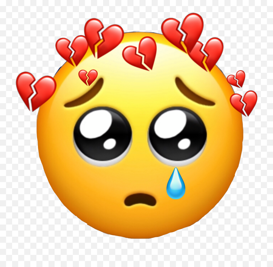 Brokenheart Tear Sad Pain Emoji - Sad Broken Heart Emoji,In Pain Emoji