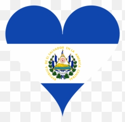 Salvador Central America Heart Shaped - El Flag Emoji