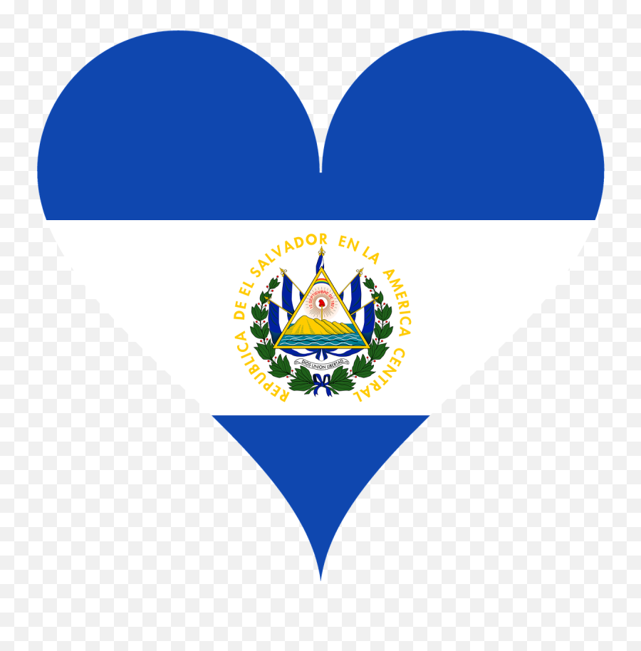 Salvador Central America Heart Shaped - El Salvador Flag Emoji,Italian Hand Gesture Emoji